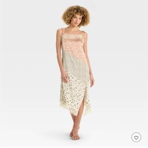 Future Collective Lace-Trim Midi Slip Dress-XXL